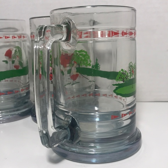 Set of 4 NWOT Vtg Crystal Princess House Gulf Mugs - Picture 6 of 8